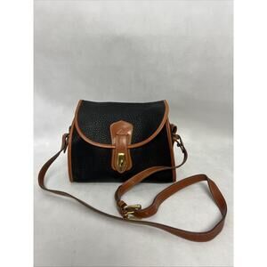 DOONEY & BOURKE ESSEX AWL CROSSBODY SHOULDER BAG in BLACK PEBBLE LEATHER USA
